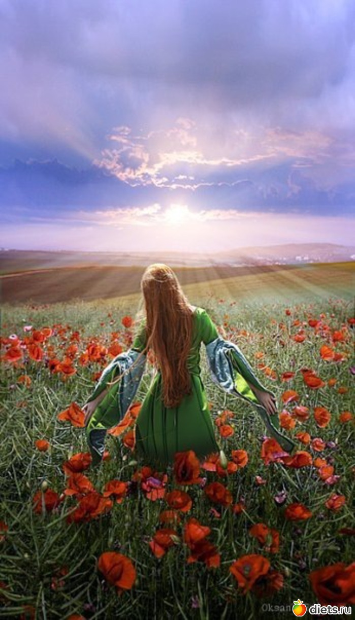 Велика душа. Девушка в поле. Девушка в поле с цветами. Красота души. Природа Вдохновение.