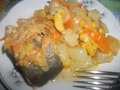Горбуша с овощами