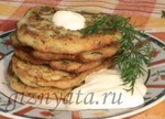 Кабачковые блинчики с творогом