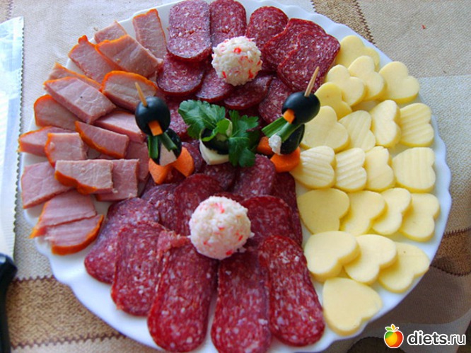 7 фото: Сервировка нарезки