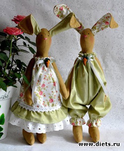 Тильда - зайчики весенние!