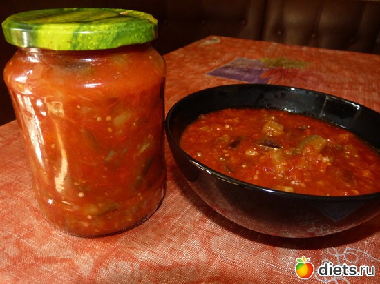 Салат из баклажан "Вкуснотища", альбом: Заготовки на зиму по Дюкану