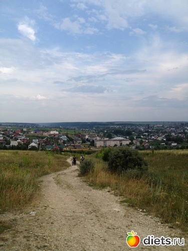 вид на Кунгур с отрога Ледяной горы, альбом: вело-скалолазо-плавательно-банно-экскурсионный микропоходик