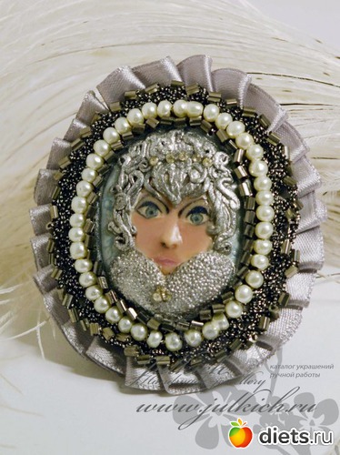 Брошь "Снежная королева", альбом: Зимняя коллекция -2013