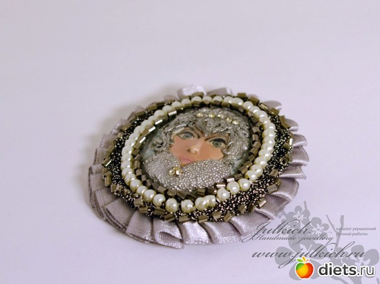 Брошь "Снежная королева", альбом: Зимняя коллекция -2013