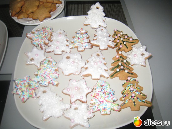 новогоднее печенье, альбом: наши с Полей поделочки