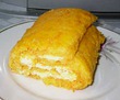 Морковно-апельсиновый рулет с творожной начинкой