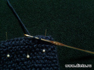 Сшиваем детали крючком