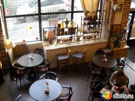 Интерьеры кафе "Букле" на Арбате в Москве, альбом: Встреча в Москве 14.02.2013