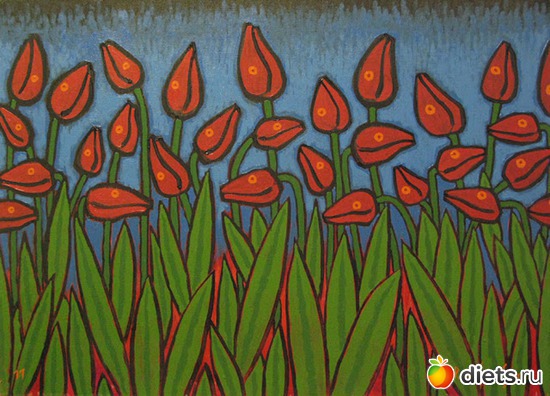 Тюльпанчики, альбом: Павел Ростовский персональная выставка в "Семейных традициях"