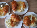 Куринные зразы с картофельным пюре