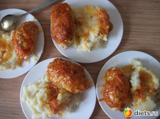 Куринные зразы с картофельным пюре, альбом: Я-Поварёшка