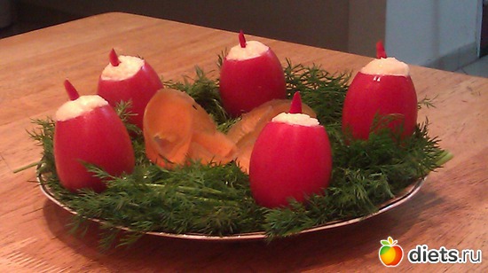 Салат "Новогодние свечи", альбом: Мой Новогодний Стол 2013