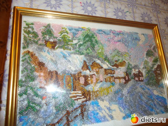 бисер --зима, альбом: мои поделки ит.д