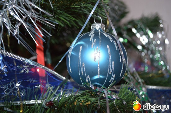 Синий шар для ёлки, альбом: Домашние ёлки не для конкурса