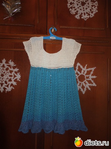 платье дочи, альбом: Моё вязание, моё хобби