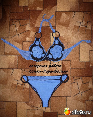 купальник, лиф в технике ирландское кружево, альбом: Моё вязание, моё хобби