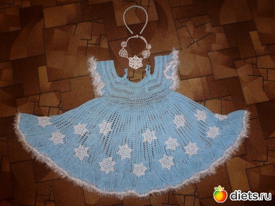 Платье "Снежинка", альбом: Моё вязание, моё хобби