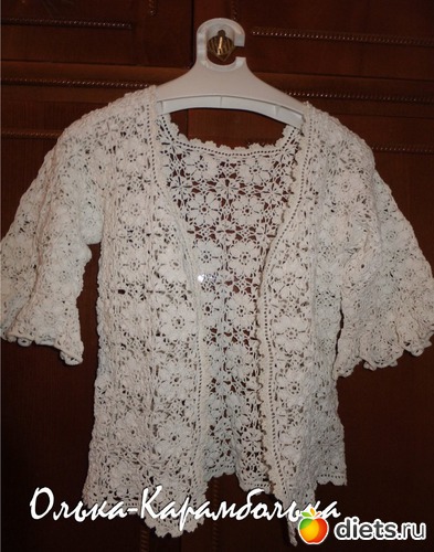 жакет мотивами, альбом: Моё вязание, моё хобби