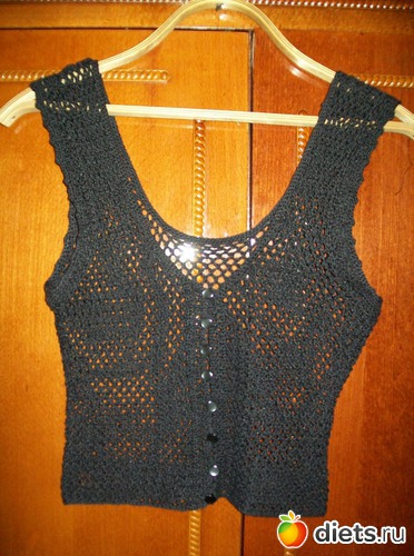 летняя легкая кофточка, альбом: Моё вязание, моё хобби