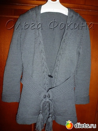 кардиган спицами, альбом: Моё вязание, моё хобби