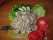 Спагетти с курочкой в сметанном соусе