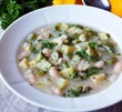 Суп из цуккини с белой фасолью