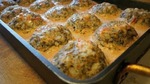 Тефтели с грибами, запеченные в духовке в томатно-сметанном соусе 161ккал. на 100гр.