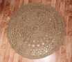 коврик из джута для дачи.... D 100 см.