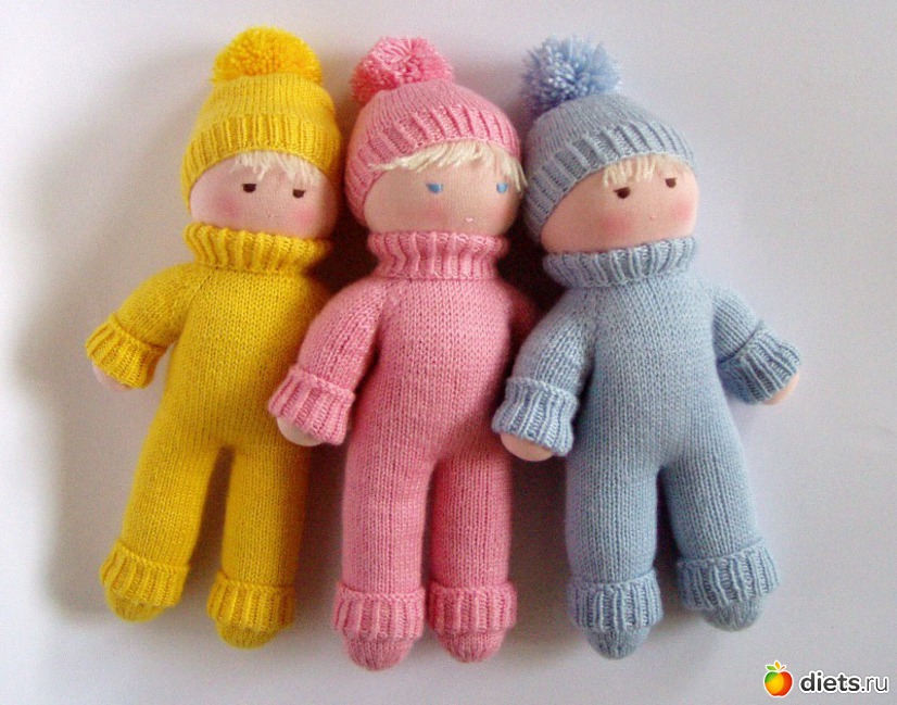 вязаные куклы мастер класс. кукла вязание спицами мастер.