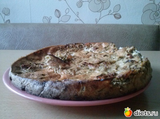 Пирог с тунцом и зеленым луком по Дюкану, альбом: Рецепты по Дюкану