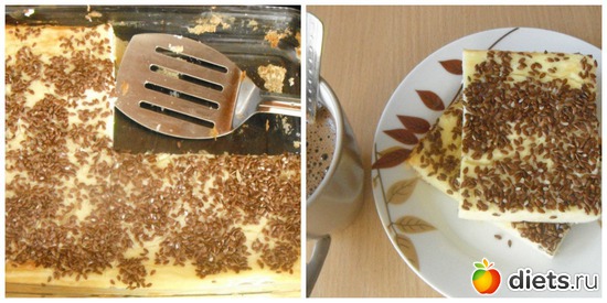 ЗОЖная запеканка с семенами льна, альбом: Правильная еда