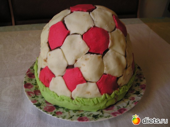 Торт футбольный мячь для болельщика Спартака, альбом: Мои тортики