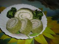 Зеленый рулет с брокколи