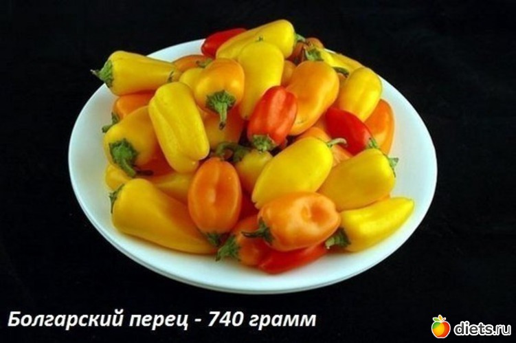 Болгарский перец 740 грамм = 200 ккал, альбом: 200 ккал