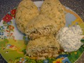 Творожные зразы с курицей