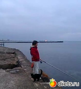 Группа моих фанатов на рыбалке в Феодосии