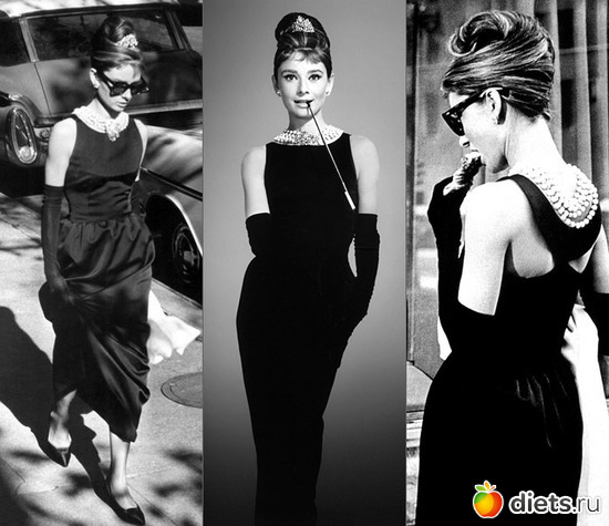 Вечернее платье от Юбера Живанши, которое считается вторым пробразом маленького черного платья, альбом: Маленькое черное платье