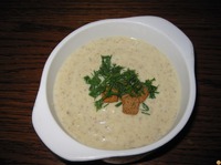 Суп-пюре из шампиньонов