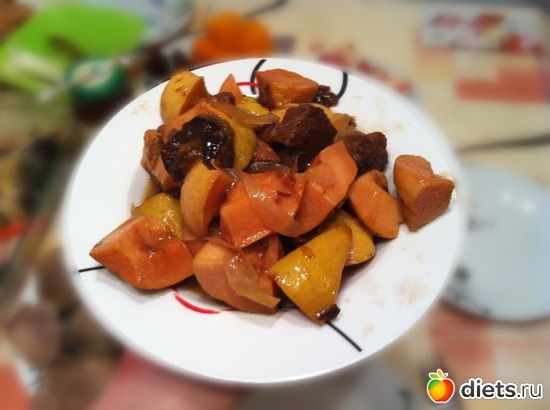Мясо, тушеное с айвой и черносливом, альбом: Я готовлю.