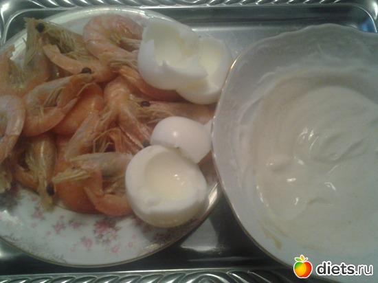 Креветки с "майонезом" и белком, альбом: Мои блюда ДД