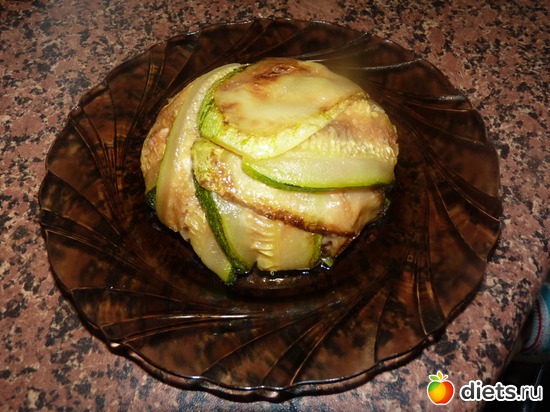 Тимбаль из кабачков, альбом: Вторые бюда для диеты Дюкана