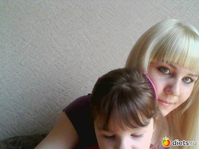 2 фото: я и Юльчонок