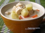 Сырный суп с курицей