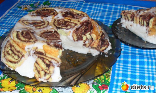 Йогуртовый тортик "Пенёк", альбом: Кулинария по Дюкану