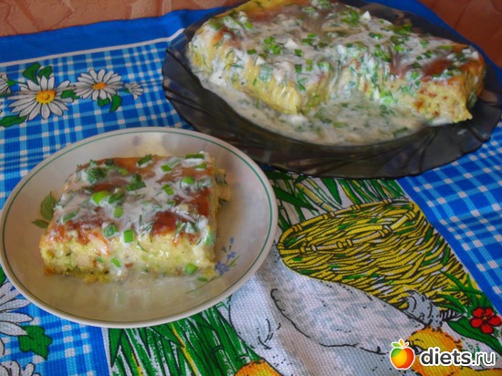 Запеканка из кабачка и куриного филе, альбом: Кулинария по Дюкану