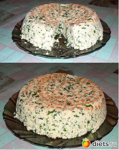 Домашний сыр с зеленью и тмином, альбом: Кулинария по Дюкану