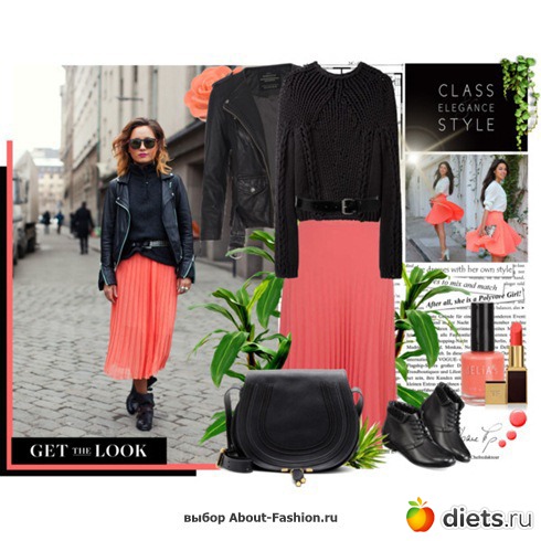 Коралловый цвет в одежде