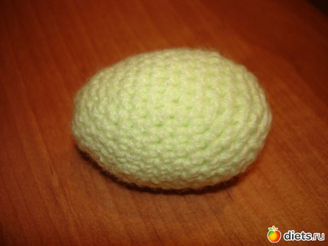 яйцо(цвет на самом деле ярче), альбом: Учусь вязать крючком