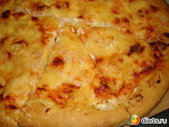 сырно-творожная пицца с креветками, альбом: Мои вкусняшки